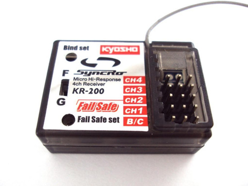 Imagem 2 de 2 de Radio Para Automodelo Syncro Kt 200 Kyosho 2.4ghz C/receptor