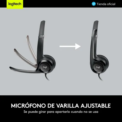 Combo Logitech Diadema H390 Estéreo + Cámara Web C922 1080p
