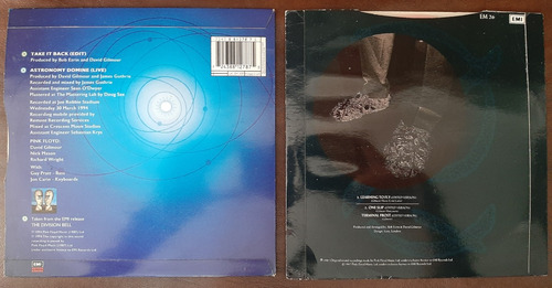 2 Vinil 7'' Pink Floyd Take It Back Learning To Fly Color Uk (Usado)