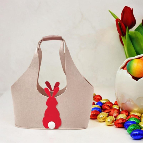 Bolsa De Huevo De Pascua, Cesta De Huevo Reutilizable Caqui