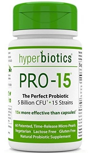 Hiperbióticos Pro-15 Probiotics - 60 Períodos De Liberación 