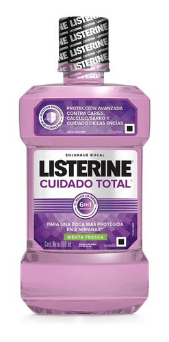 Listerine Cuidado Total Con Fluor De 500ml Magistral Lacroze