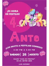 Comprar My Litlle Pony Kit Cumpleaños Imprimible Editable Candy Bar