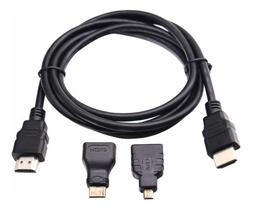 Cable Hdmi 3 En 1 Convertidor Micro Y Mini