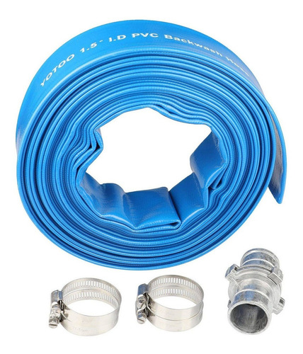 Yotoo Manguera De Pvc Resistente De 1-1/2 Pulgadas Por 50 Pi