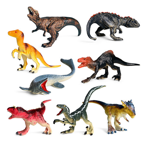 Juguete Decorativo Con Forma De Dinosaurio Gigante En V, 8 P