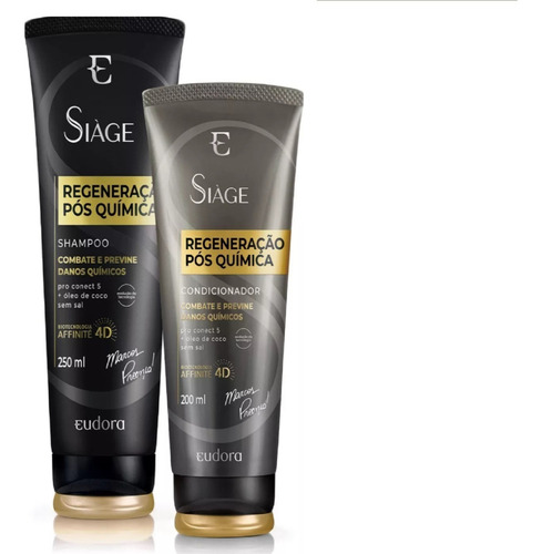 Eudora Siage Regeneração Pós Química Shampoo E Condicionador