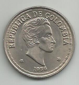 Colombia 20 Centavos 1956   *unc*