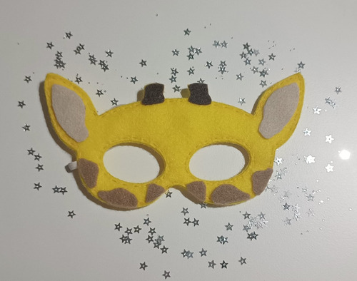10 Antifaces De Jirafa Para Niños - Moloko Cosas Lindas Amarillo Jirada