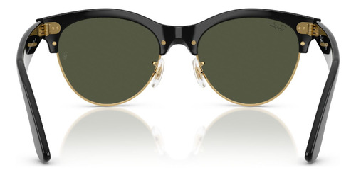 Lentes De Sol Clubmaster Way Verde Ray-ban Rb234190131 Varilla Negro Armazón Negro