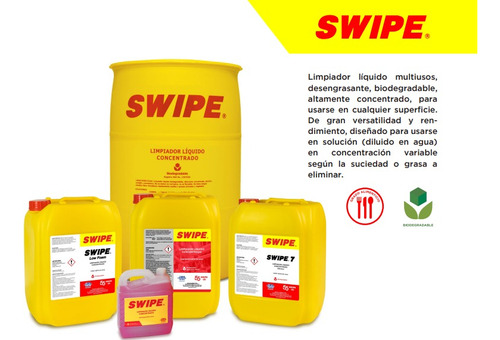 Swipe Desengrasante Industrial Garrafa De 20 Lts.