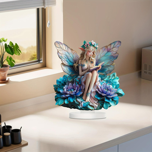 Garden Fairy Tablerop Ornament Decoración Acrílica Central