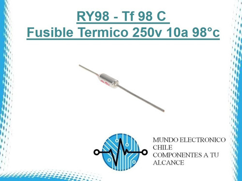 2 X Ry98 - Tf 98 C fusible Termico 250v 10a 98°c