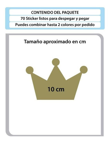 Imagen 2 de 2 de Vinilos Decorativos Hogar Sticker Coronas Corona
