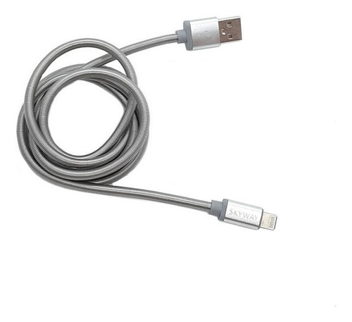 Imagen 1 de 1 de Puntotecno - Cable Lightning A Usb Para iPhone 5-7 Metálico