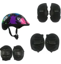 Comprar Kit Proteção Infantil Capacete Joelheira Cotoveleira Colors
