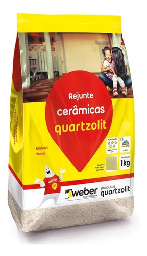 Rejunte Quartzolit Branco Pacote Com 1kg - Cores Diversas