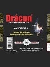 Acabar Eliminar Morcegos, Dracun 4.0 Kg, Profissional