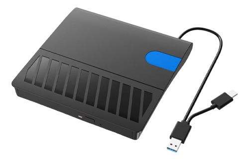 Unidad Lector Quemador De Cd Dvd Externa Usb 3.0 Y Usb-c 24x