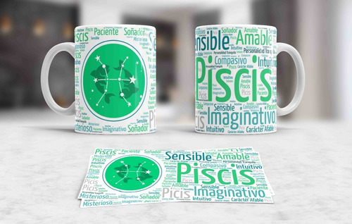 Taza De Signos Del Zodíaco Piscis