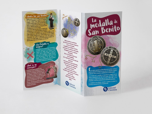 Medalla De San Benito Triptico Oraciones X20 Unidades