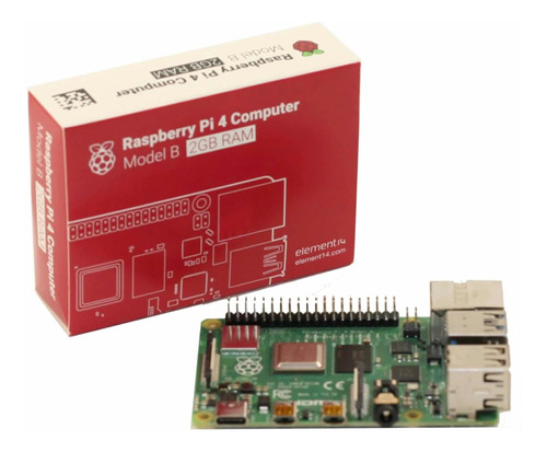 Placa De Desarrollo Raspberry Pi 4 Model B - 2gb Ram