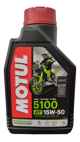 Aceite Motul 4t 15w-50 5100 Para Moto