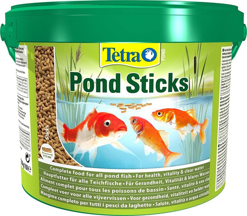 Alimento Pellet Peces Koi Goldfish  Tetra Pond Sticks 10 Lts