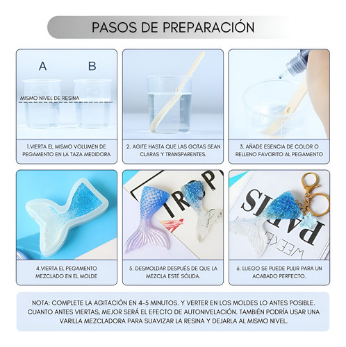 Resina Epóxica 1:1 Ultra Transparente 237 Ml 14 Accesorios