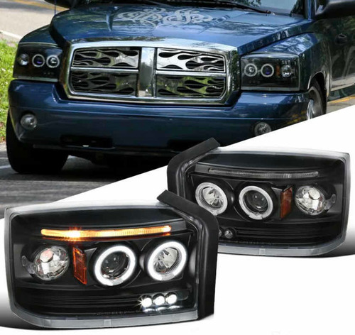 Faros Dodge Dakota 2005 2006 2007 Led Drl Par