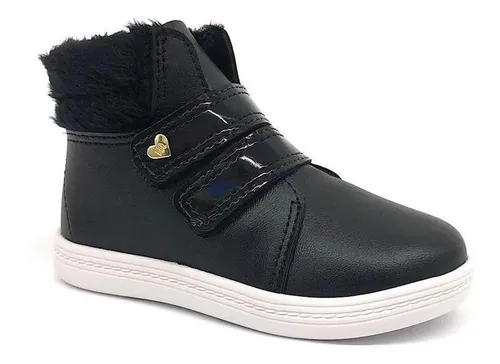 Tenis Cano Alto Infantil Meninas Sem Cadar o Molekinha Frete gr tis