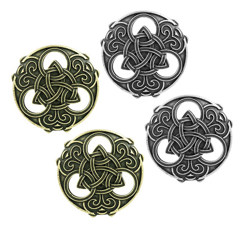 Paquete De 4 Broches Os Vintage Os Medievales Hollow