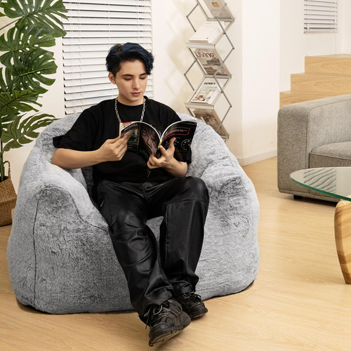 Recaceik Giant Bean Bag Silla Boletín Relleno Sofá Con Silla
