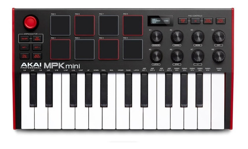 Akai Mpk Mini 25 Teclas Controladora Midi Usb 8 Pad Ableton