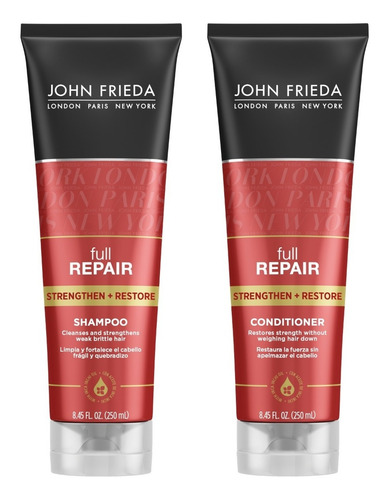 Shampoo + Acondicionador John Frieda Full Repair Pelo Teñido