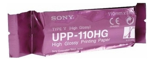 Caja Papel Térmico 110hg 10 Rollos Sony Para Impresora Upp