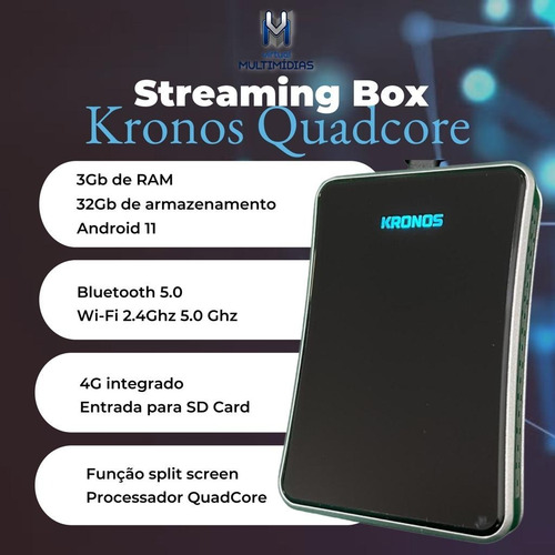 Streaming Box Kronos Quadcore 3gb Ram + 32gb Rom + 4g