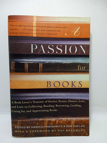 Pasión Por Los Libros - Harold Rabinowitz - En Inglés 