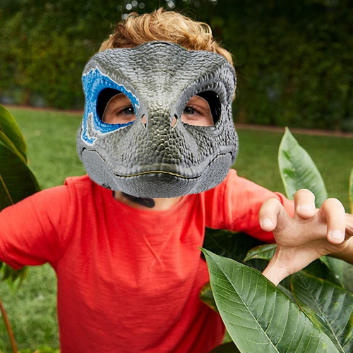 Imagem 8 de 10 de Máscara Dinossauro Velociraptor Blue Jurassic World - Mattel