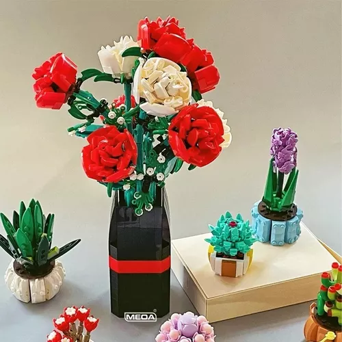 ARMANDO MI PRIMER LEGO - ROSAS ROJAS (Unboxing + armado + florero