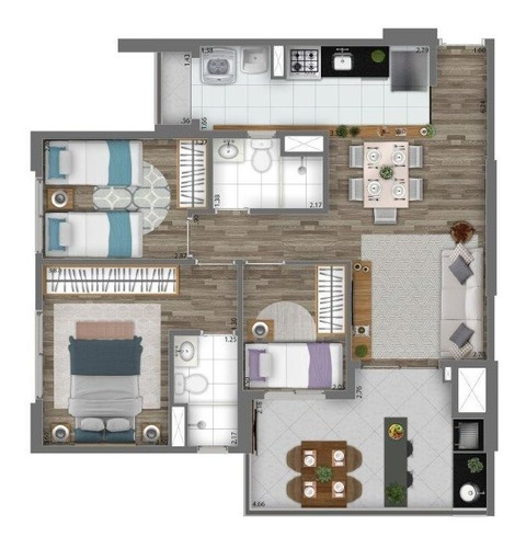 Imagem 21 de 22 de Apartamento À Venda No Bairro Morumbi - São Paulo/sp - O-18404-30629