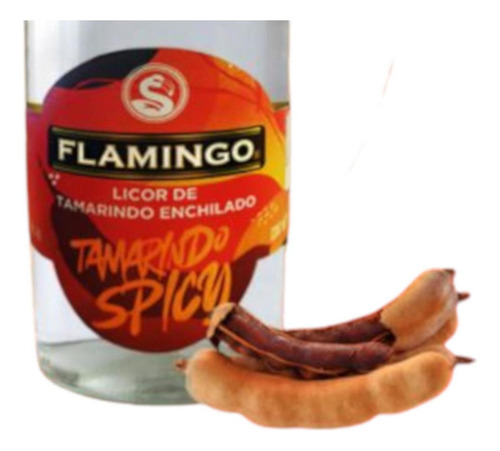 Paquete De 3 Licor Flamingo Tamarindo Enchilado 1 L