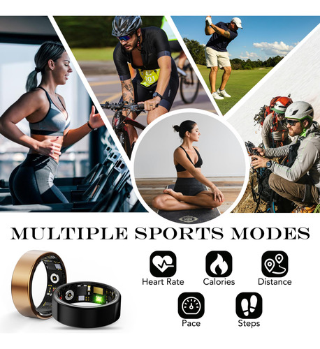 Monitor De Actividad Física Smart Health Ring Milavan, Plate