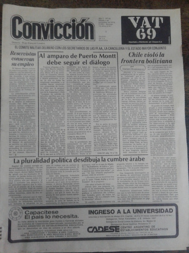 Conviccion Nº 83 * 4 Noviembre 1978 *