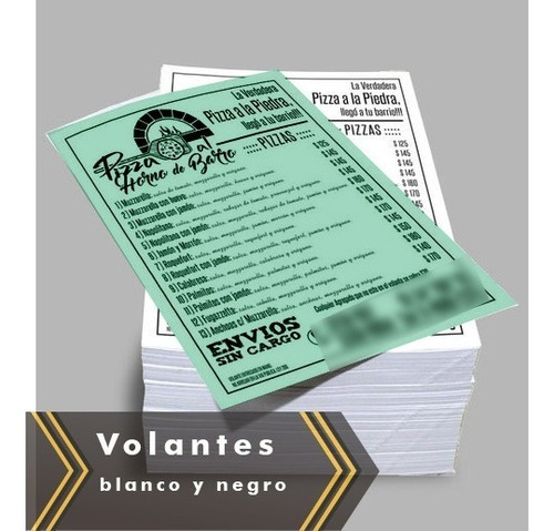 Folletos / Volantes En Blanco Y Negro/ Oferta + Diseño
