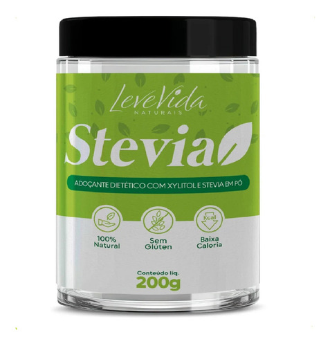 Adoçante Stévia Absolut Pó 150g - 100% Puro Sem Glúten