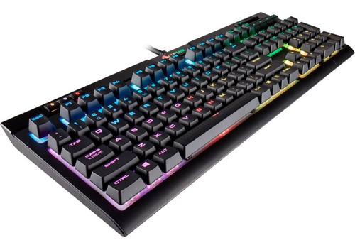 Imagen 2 de 6 de Teclado Gamer Corsair Strafe Rgb Cherry Mx Red Ch-9104110-sp