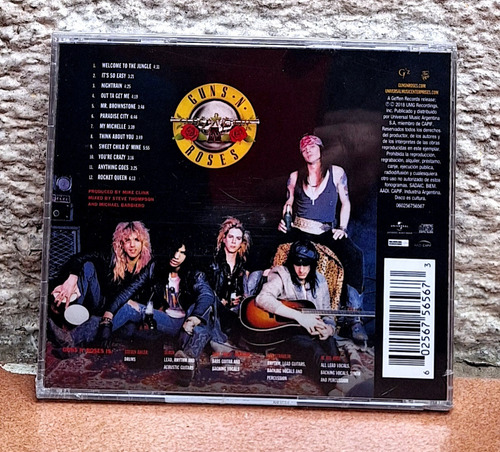 Imagen 2 de 2 de Guns And Roses (appetite For Destruction) Metallica, Maiden.