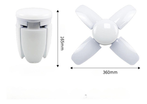 E27 Led Lâmpada De Garagem Com Ângulo Ajustável 6500k Led