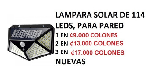 Lampara Solar De Pared